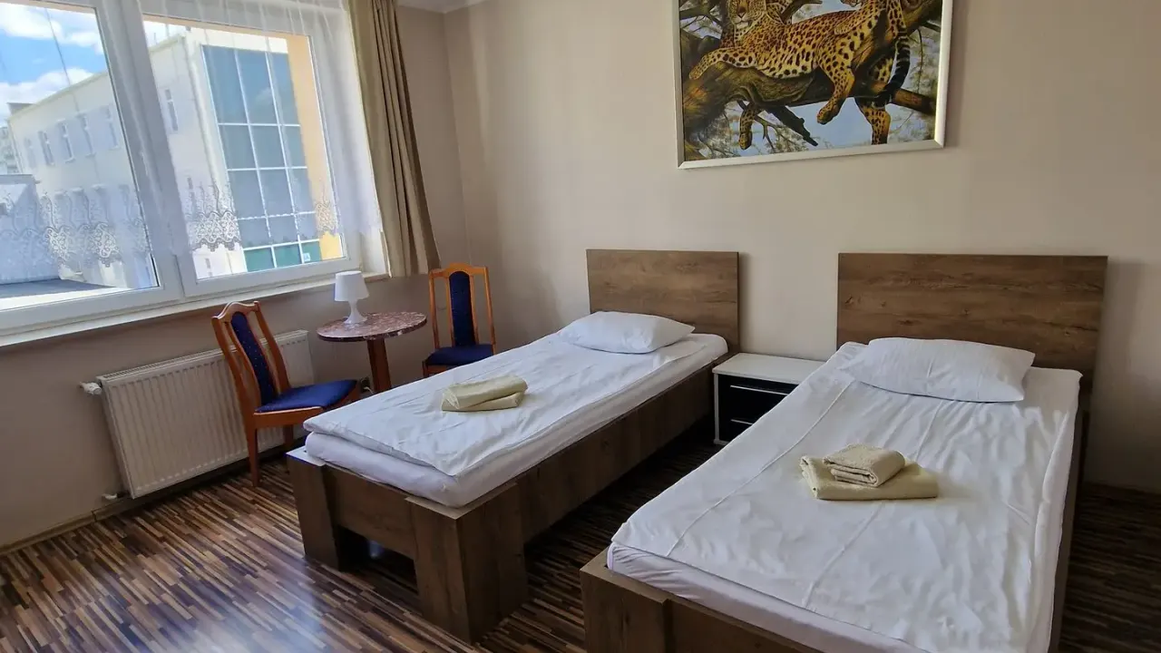 Kadr z realizacji dla obiektu Centrum Noclegowe.